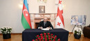 Prezident İlham Əliyev Gürcüstanın Azərbaycandakı səfirliyində olub, başsağlığı verib
